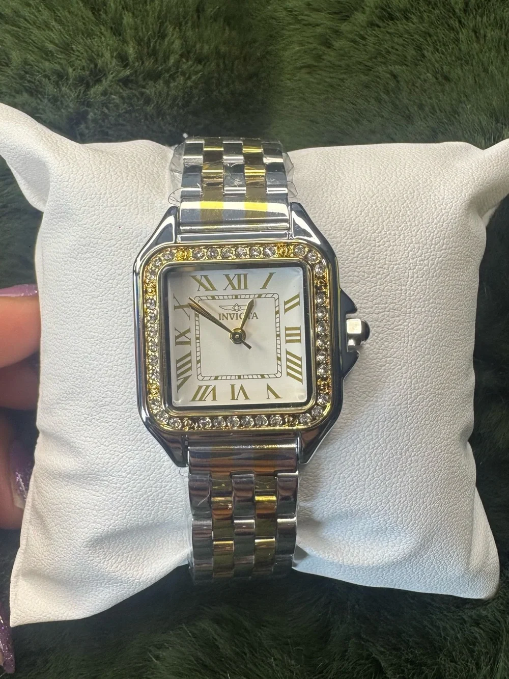 Invicta Two-Tone Gold and Silver Women’s Crystal Bezel Watch